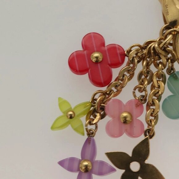 LOUIS VUITTON Porte Cles Pop Flower Charm Metal Multicolor M66144 LV Auth BA3797 - Picture 7 of 11